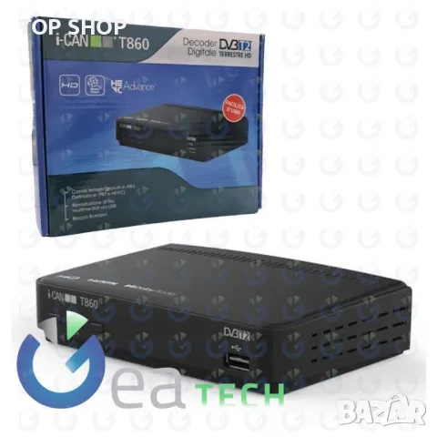 Decoder I-CAN T860 Цифров наземен HD DVB T2 TV приемник