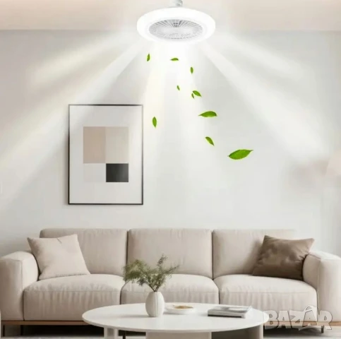 Лед лампа с вентилатор и дистанционно управление , снимка 9 - Лед осветление - 50975297