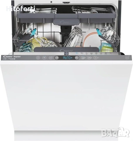 Съдомиялна машина за вграждане Candy CI6C4F0PA 60 см, Wi-Fi функция (hOn), 16 комплекта чинии