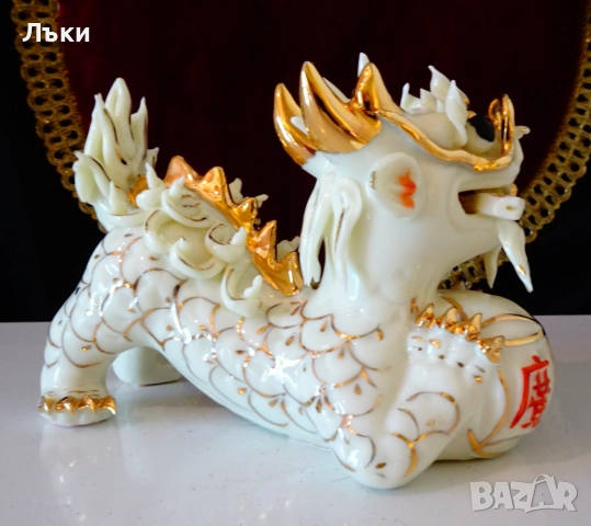 Китайска порцеланова фигура куче Foo,пазител на дома. , снимка 3 - Статуетки - 51488476