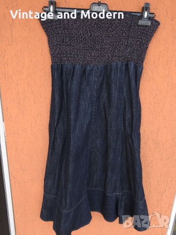 MEXX дълга дънкова пола M/L, снимка 4 - Поли - 34350340