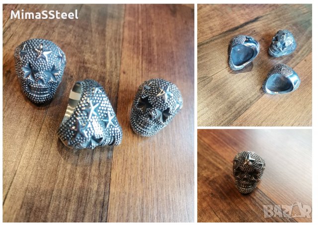 Мъжки стоманен пръстен Philipp Plein, снимка 4 - Пръстени - 35944851