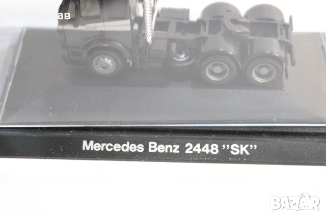 HERPA H0 1/87 MERCEDES BENZ 2448 ВЛЕКАЧ КАМИОН КОЛИЧКА МОДЕЛ, снимка 11 - Колекции - 53570940