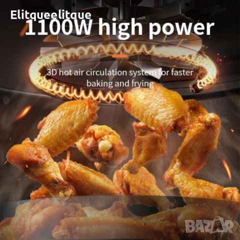 Мощен еър фрайър 5.5L Sokany SK-ZG-8046, снимка 2 - Други - 52346582