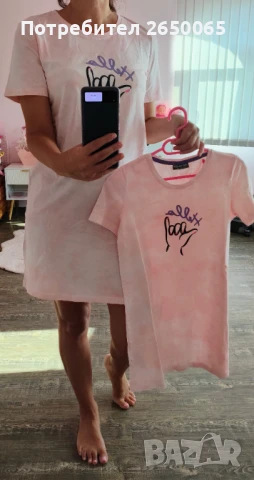 Комплект роклички за мама и дъщеря! С/М и 8/9г.