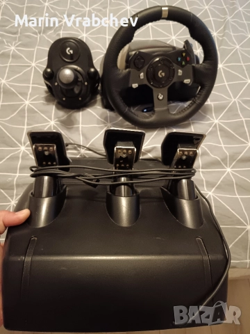 Logitech G920 Геймърски Волан + подарък ръчка за скорости, снимка 3 - Клавиатури и мишки - 52815524