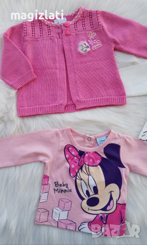 Блуза дънки и жилетка Мини Маус 0-3 месеца, снимка 13 - Комплекти за бебе - 36276904