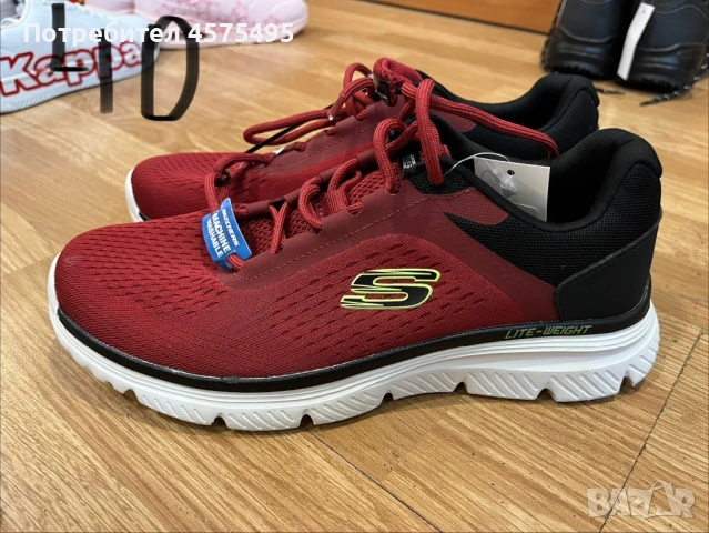 Мъжки спортни обувки, текстил, червени/черни, снимка 2 - Ежедневни обувки - 53037852