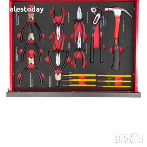 Шкаф с инструменти, 149 части с Чекмеджета, Заключване и много други аксесоари, снимка 8 - Други инструменти - 39368796