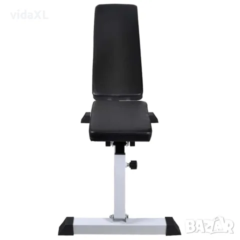 vidaXL Комплект лежанка с щанга и дъмбели, 60,5 кг, снимка 4 - Спортна екипировка - 56146399
