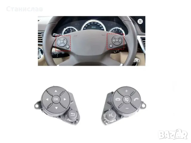 Mercedes E-Class W212 Pre-Face Капачета за волан с основа , снимка 3 - Части - 50218244