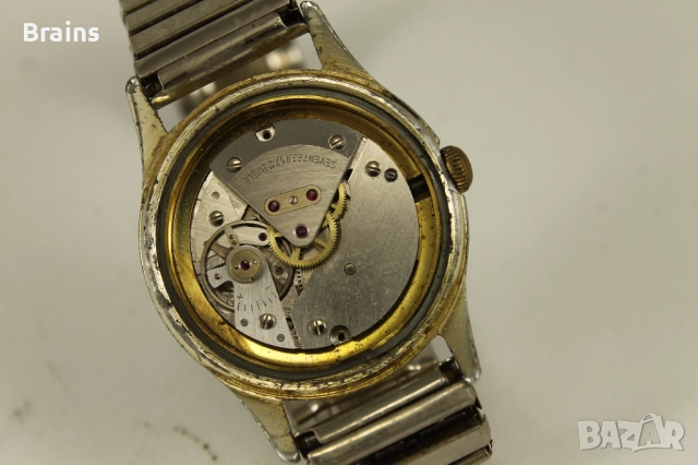 1950's ANKER Стар Немски Позлатен Часовник, снимка 8 - Антикварни и старинни предмети - 51758358