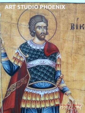 Икона на Свети Виктор icona Sveti Viktor, снимка 2 - Икони - 14851396