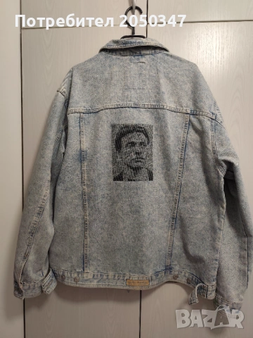 Бродирано дънково яке , снимка 3 - Якета - 53569971