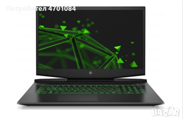 Лаптоп HP Pavilion Gaming 17.3" 32GB RAM 1TB SSD