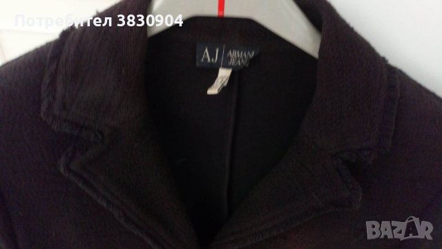 Сако Armani Jeans, черно, IT 46, снимка 5 - Сака - 42195750
