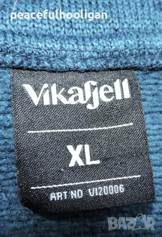 Vikafjell Mens Outdoor 1/4 Zip Pullover Sweater Polar Fleece Blue Size XL, снимка 13 - Пуловери - 52948895
