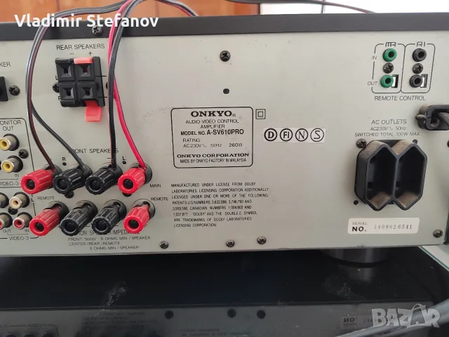 ONKYO A-SV610PRO, снимка 5 - Ресийвъри, усилватели, смесителни пултове - 56266687