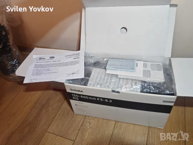 продавам обектив Sigma 150-600mm f/5-6.3 DG OS HSM C - Canon EF

, снимка 8 - Обективи и филтри - 49700468
