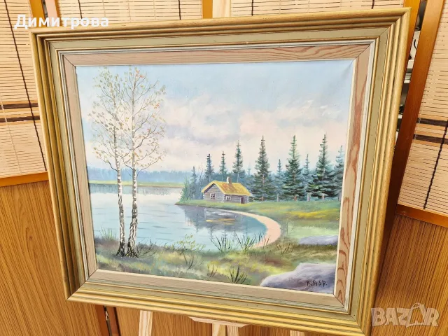 Картина масло върху платно , снимка 2 - Картини - 56327784