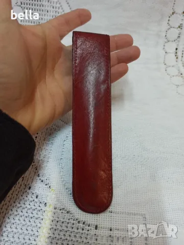 ПОСРЕБРЕНИ НЕМСКИ ПИСАЛКА И ХИМИКАЛ ,КАЛЪФ ТЕЛЕШКА КОЖА REYNOLD GERMANY, снимка 8 - Антикварни и старинни предмети - 47978587