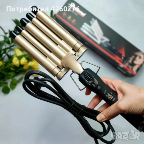 Ретро преса с пет цилиндъра Gemei , снимка 7 - Преси за коса - 52479699