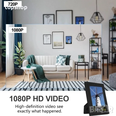 Фото рамка със скрита камера Nevarde, снимка 11 - Комплекти за видеонаблюдение - 51637859