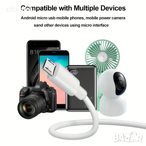 Micro USB 2.0 кабел за видеокамери, GSM и др. - 10 метра, снимка 2 - USB кабели - 34183713