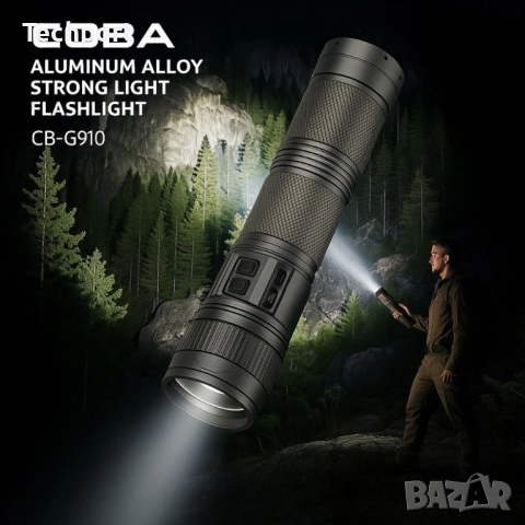 Мощен LED фенер COBА CB-G910, снимка 2 - Къмпинг осветление - 52504500