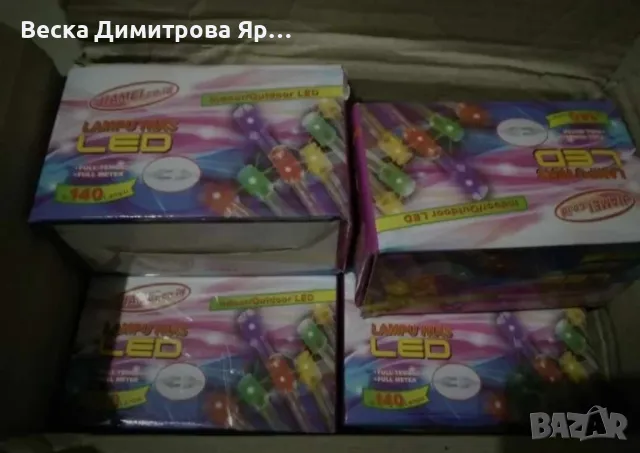 LED коледни лампички,5 метра,140 броя, снимка 8 - Друга електроника - 47883711