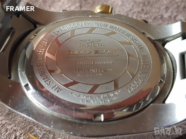 Мъжки часовник Invicta Bolt 52мм Оригинален Спортен Елегантен Нов, снимка 6 - Мъжки - 40867162