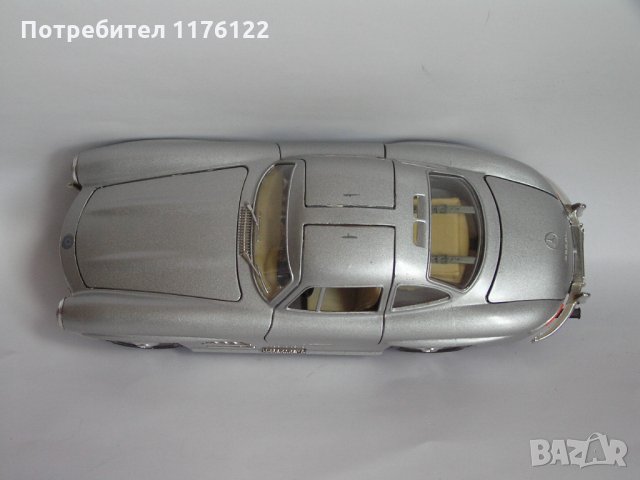 Bburago 1/24 Burago '54 Mercedes Benz 300 SL Бураго Мерцедес Бенц Made In Italy, снимка 5 - Коли, камиони, мотори, писти - 35841509