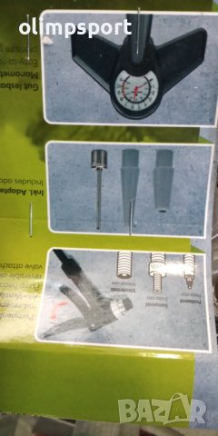 метална универсална помпа нова с различни накрайници мери налягане, снимка 3 - Аксесоари за велосипеди - 40742676