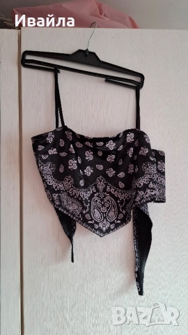 Топ в два цвята