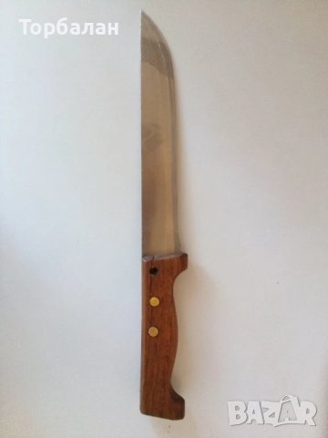 Кухненски нож с дървени чирени , снимка 3 - Прибори за хранене, готвене и сервиране - 50895237