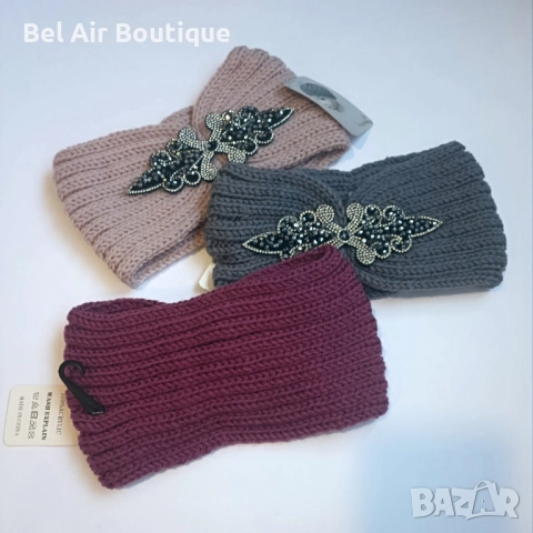 Лента за глава, зимни ленти за глава, снимка 3 - Шапки - 52213641