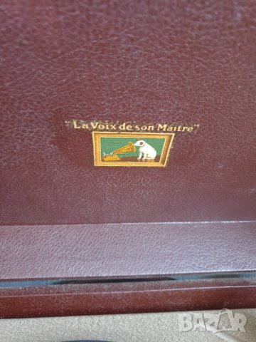 Много рядък грамофон LA VOIX DE SON MAITRE, снимка 5 - Антикварни и старинни предмети - 41101008