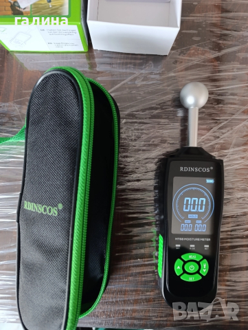 Професионален Влагомер RDINSCOS Стена/Зидария/дърво/мазилка/замазка/бетон/гипс, снимка 6 - Измервателни инструменти - 52047599