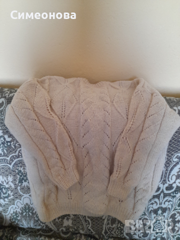 Дамска плетена блуза на две куки, снимка 4 - Блузи с дълъг ръкав и пуловери - 36250362