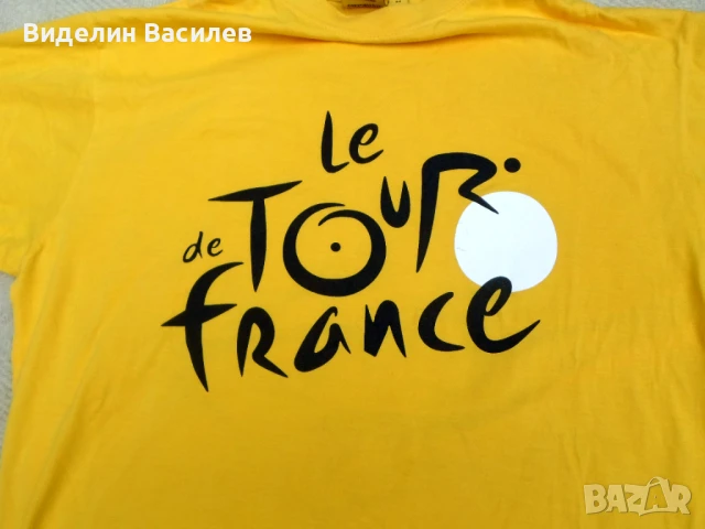 Tour de France yellow t shirt/тениска "М" размер/, снимка 4 - Фен артикули - 36562827