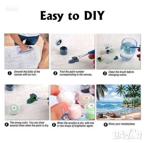 Рисуване по номера Пейзаж, снимка 4 - Картини - 52913925