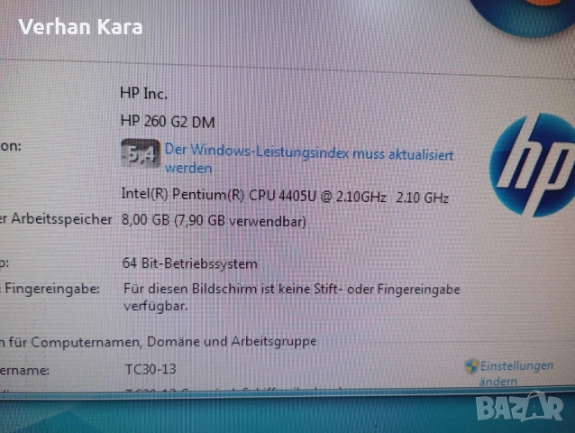 hp 260 G2 dm busınees pc 8 gb ddr4 ram