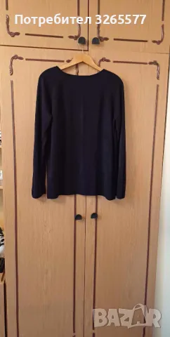 Черна дамска блуза, снимка 3 - Блузи с дълъг ръкав и пуловери - 47998471