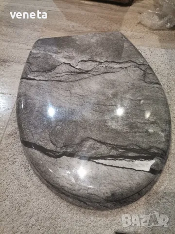 Тоалетен капак, Duroplast GREYSTONE, Антибактериален, Бавно затваряне, снимка 7 - Други стоки за дома - 48369346