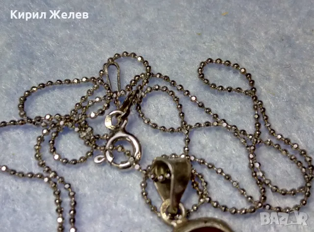 СКЪПОЦЕННО СРЕБЪРНО СЛОНЧЕ КОЛИЕ с ФИГУРАЛЕН АРТ ПЕНДАНТ с НЕЖНА СРЕБЪРНА ВЕРИЖКА СРЕБРО 925 25778, снимка 11 - Колиета, медальони, синджири - 50354733