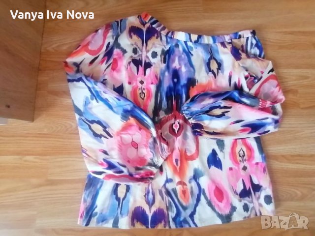 Жестока  блуза в ярки цветове , снимка 2 - Блузи с дълъг ръкав и пуловери - 40589331