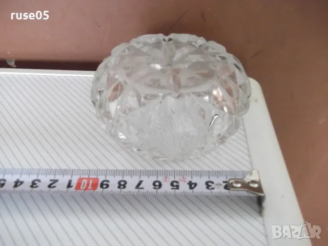 Пепелник стъклен имитационен кристал, снимка 5 - Части - 49036032
