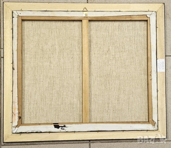 Картина Ферари маслени бои 55 х 46 см с дървена рамка, снимка 2 - Картини - 53344904