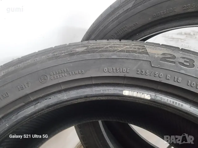 2бр летни гуми 235/50/18 CONTINENTAL L03039 , снимка 4 - Гуми и джанти - 50397330