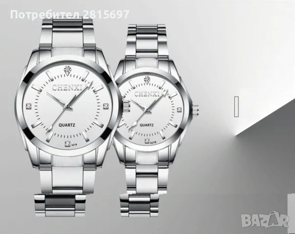 Оригинален Дамски ръчен часовник с кварцов механизъм и метална каишка, снимка 5 - Луксозни - 47856600